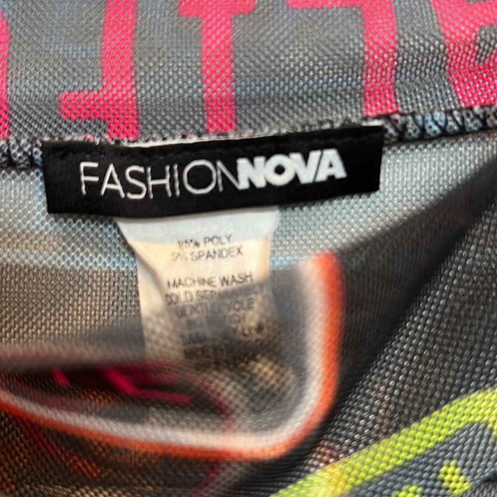 Fashion Nova Seethrough bodysuit